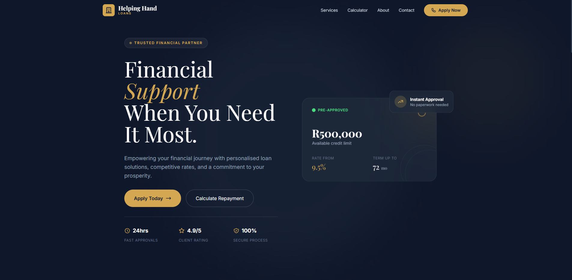 Bright Smile Dental website design